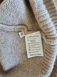 NEW Neutral Tie Front Sweater (XL)