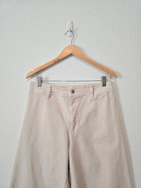 Ecru Wide Leg Jeans (10)