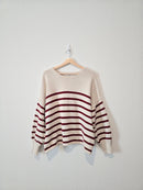 Madewell Cotton Striped Sweater (L)