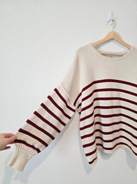 Madewell Cotton Striped Sweater (L)
