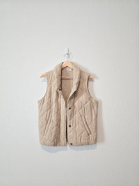 Quilted Snap Button Vest (S)