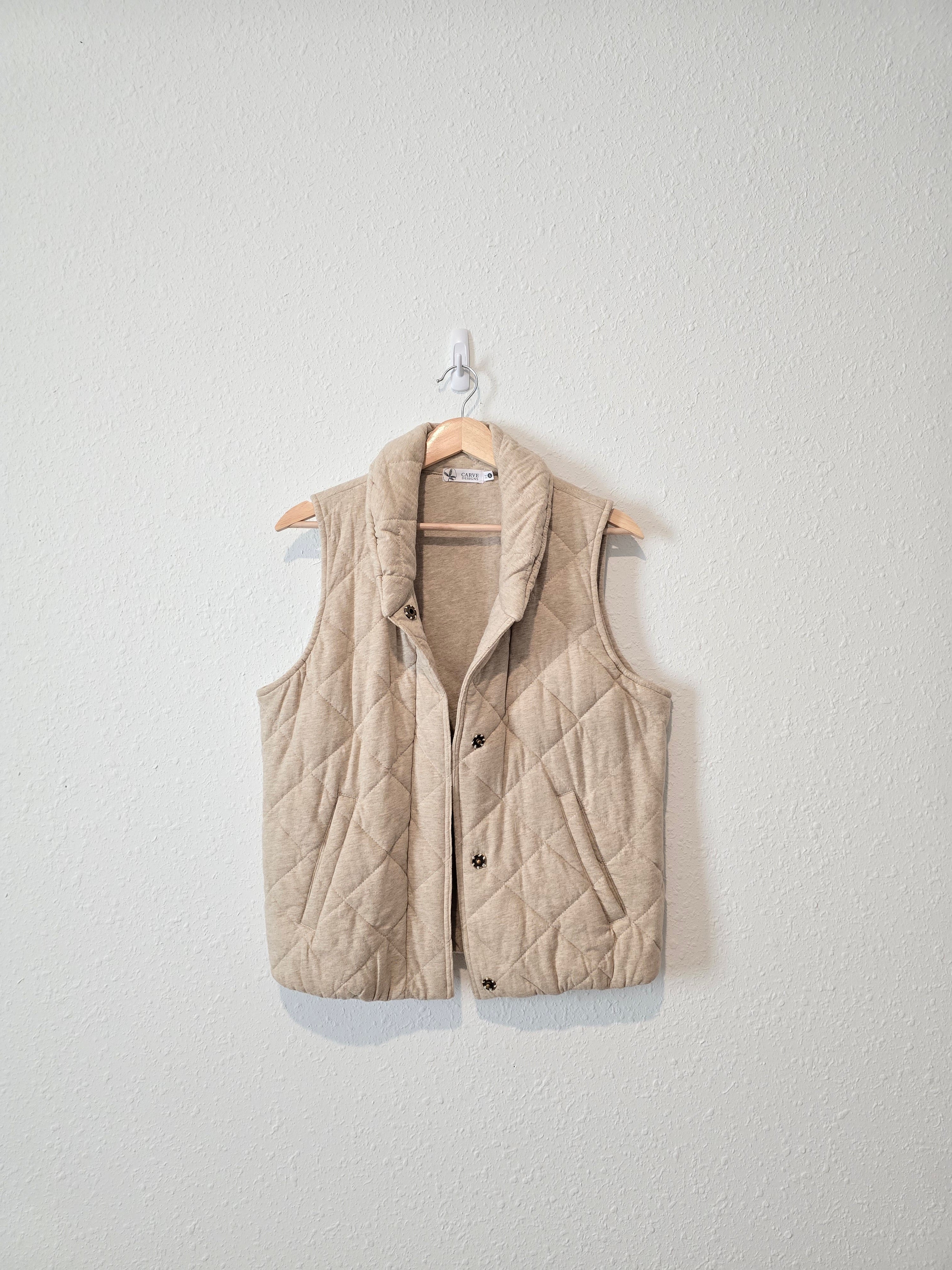 Quilted Snap Button Vest (S)
