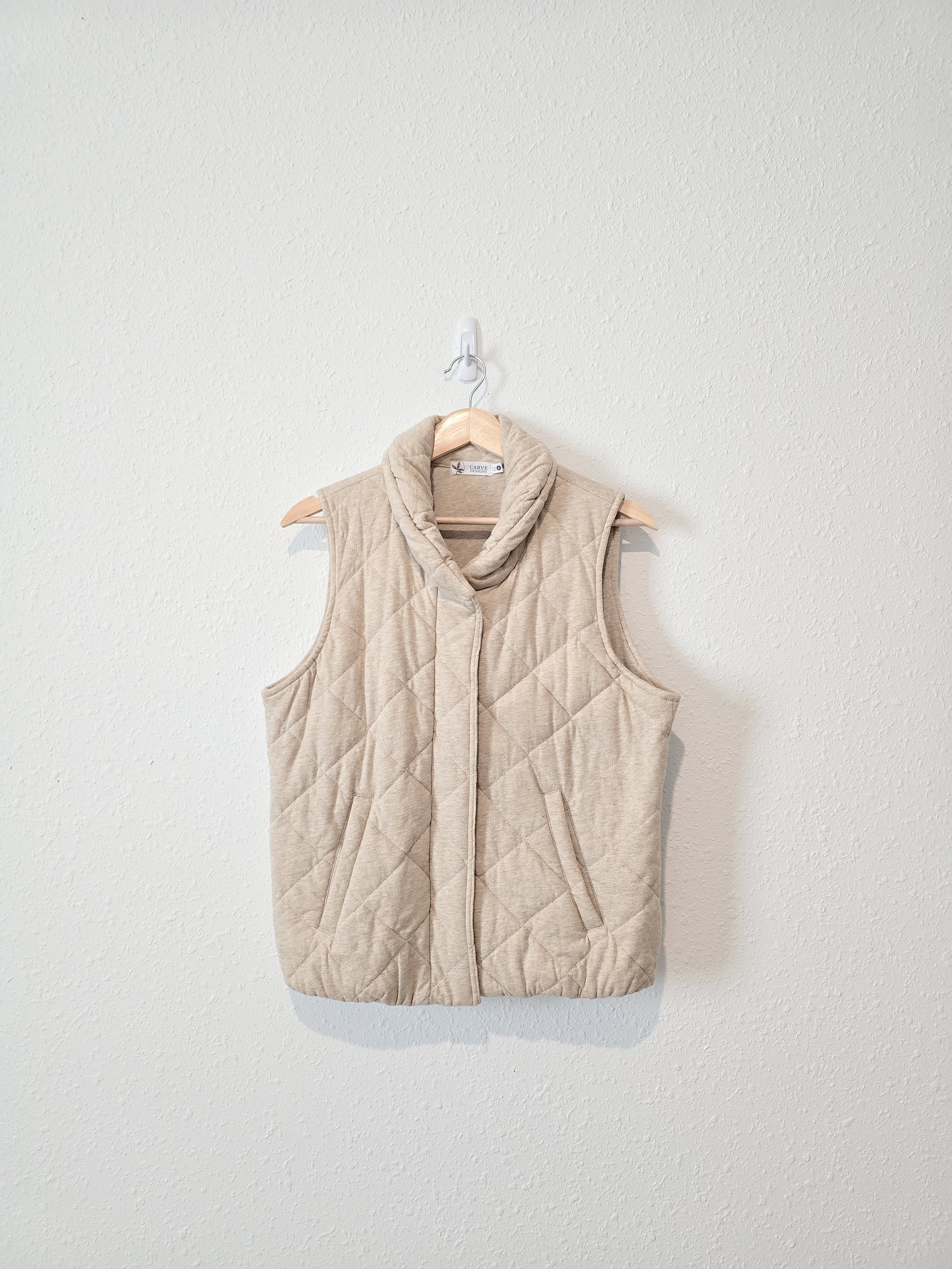 Quilted Snap Button Vest (S)
