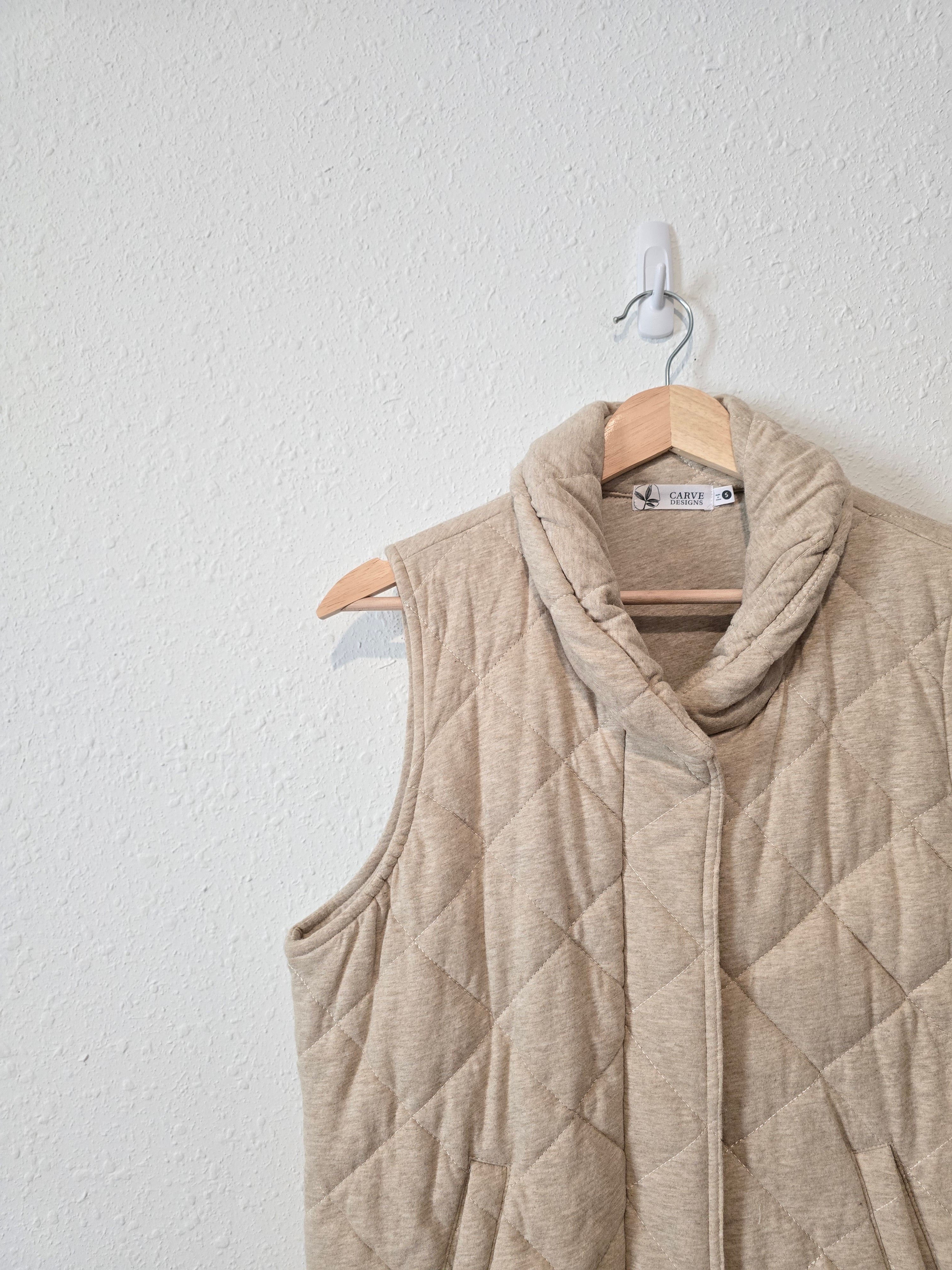 Quilted Snap Button Vest (S)