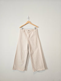 Ecru Wide Leg Jeans (10)