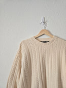 Vintage Textured Cotton Sweater (L)