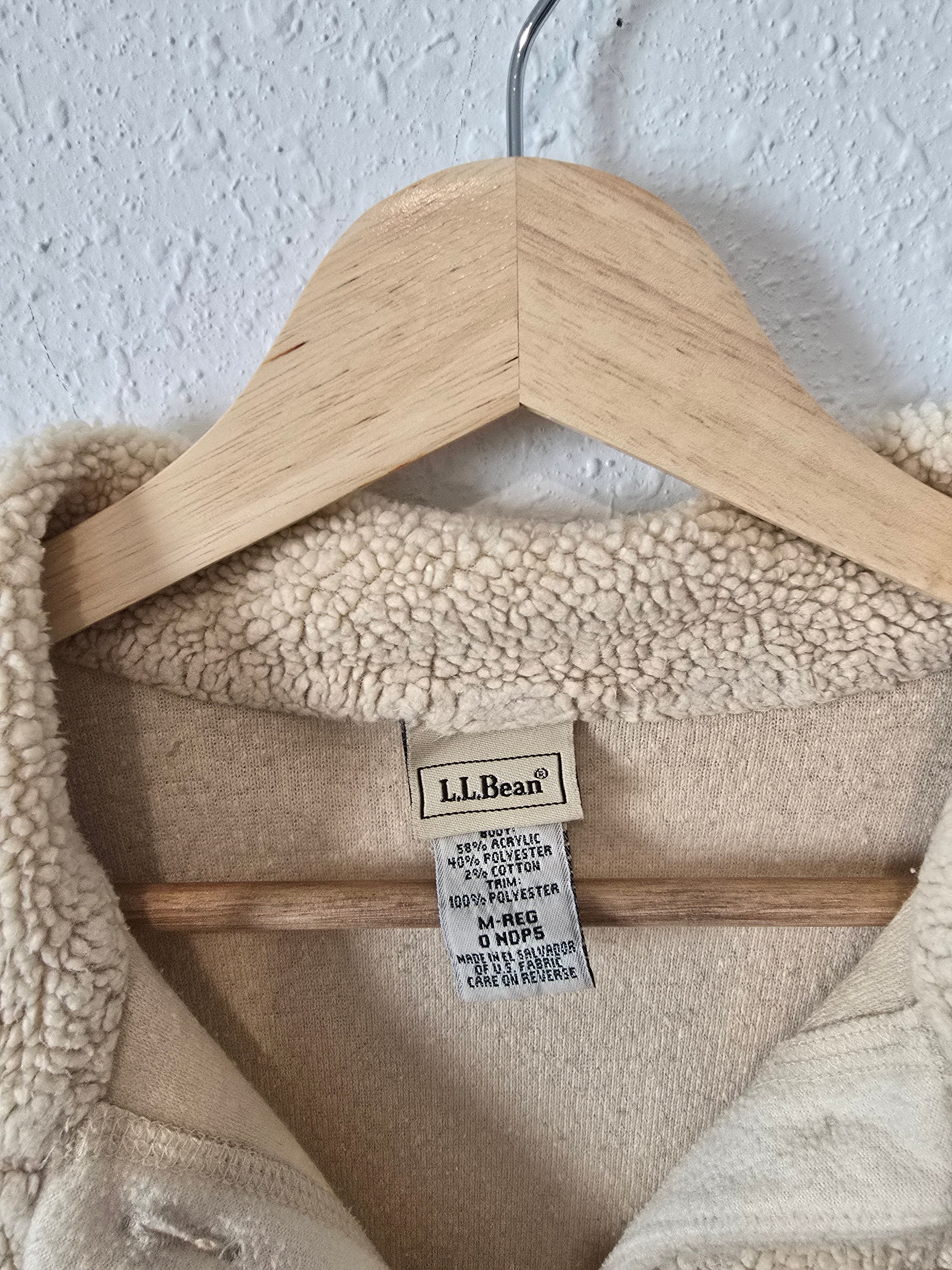 Vintage LL Bean Sherpa Button Up (M)