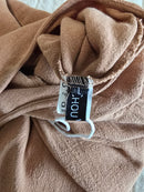 Wide Leg Linen Blend Overalls (L)