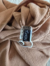 Wide Leg Linen Blend Overalls (L)