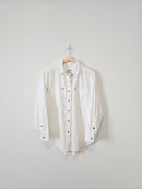 Aerie White Cotton Button Up (XS)