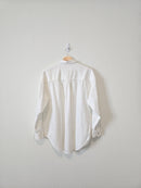 Aerie White Cotton Button Up (XS)