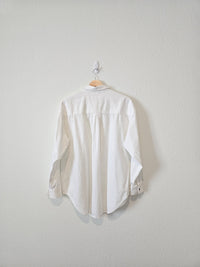 Aerie White Cotton Button Up (XS)