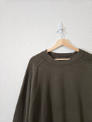 Aerie Olive Oversized Sweatshirt (L)