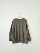 Aerie Olive Oversized Sweatshirt (L)