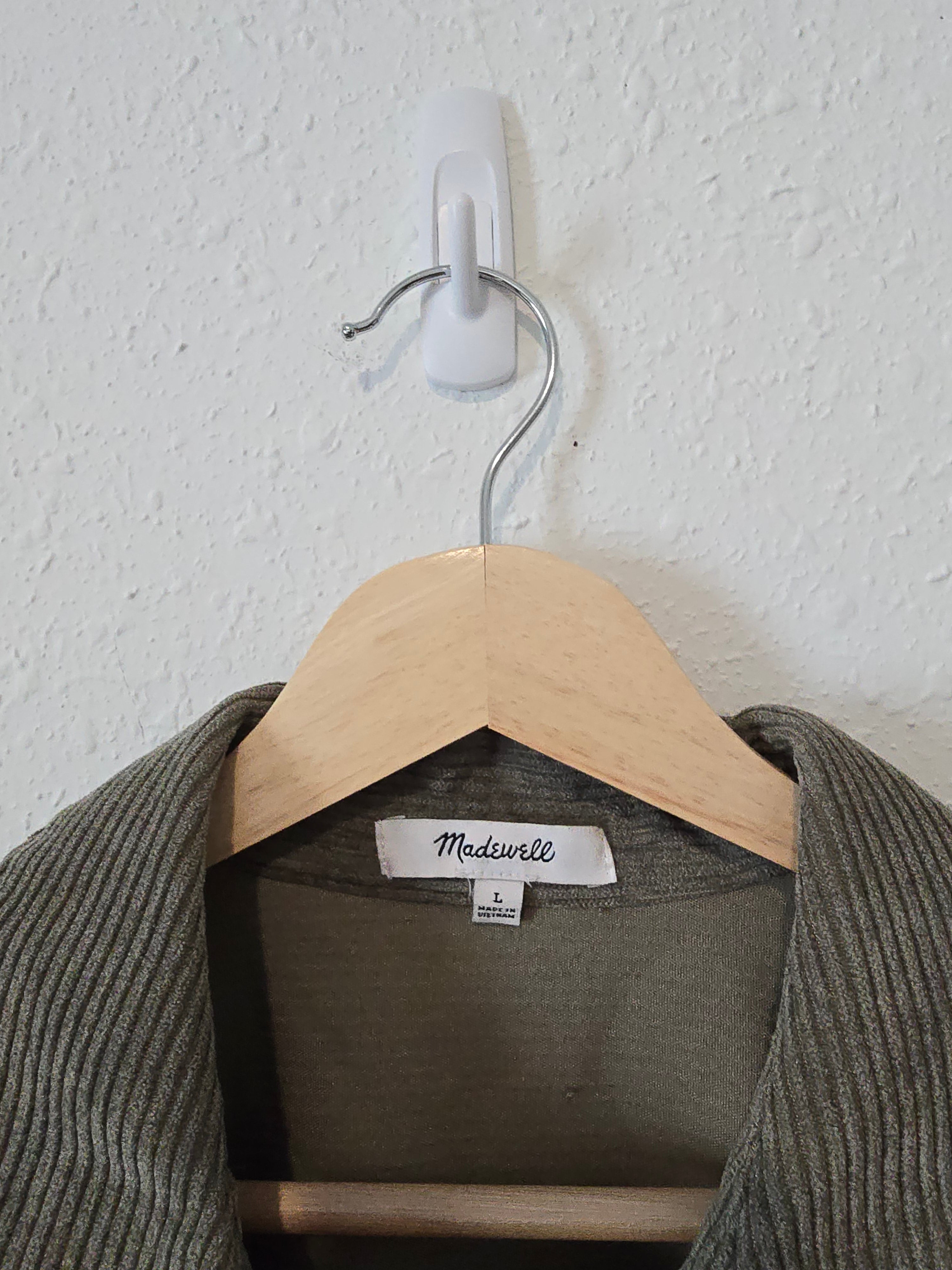 Madewell Green Cord Button Up (L)