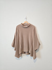 Free People Oversized Poncho Sweater (M)