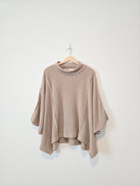 Free People Oversized Poncho Sweater (M)