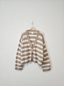 Striped V Neck Sweater (M)