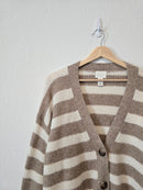 Striped V Neck Sweater (M)