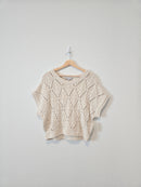 Chunky Crochet Sweater Top (XL)