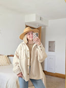 Oversized Sherpa Shacket (L)