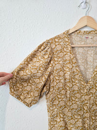 Faherty Floral Maxi Dress (S)