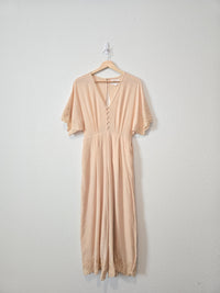 Wide Leg Eyelet Jumpsuit (S)