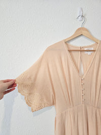 Wide Leg Eyelet Jumpsuit (S)