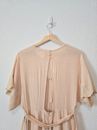 Wide Leg Eyelet Jumpsuit (S)