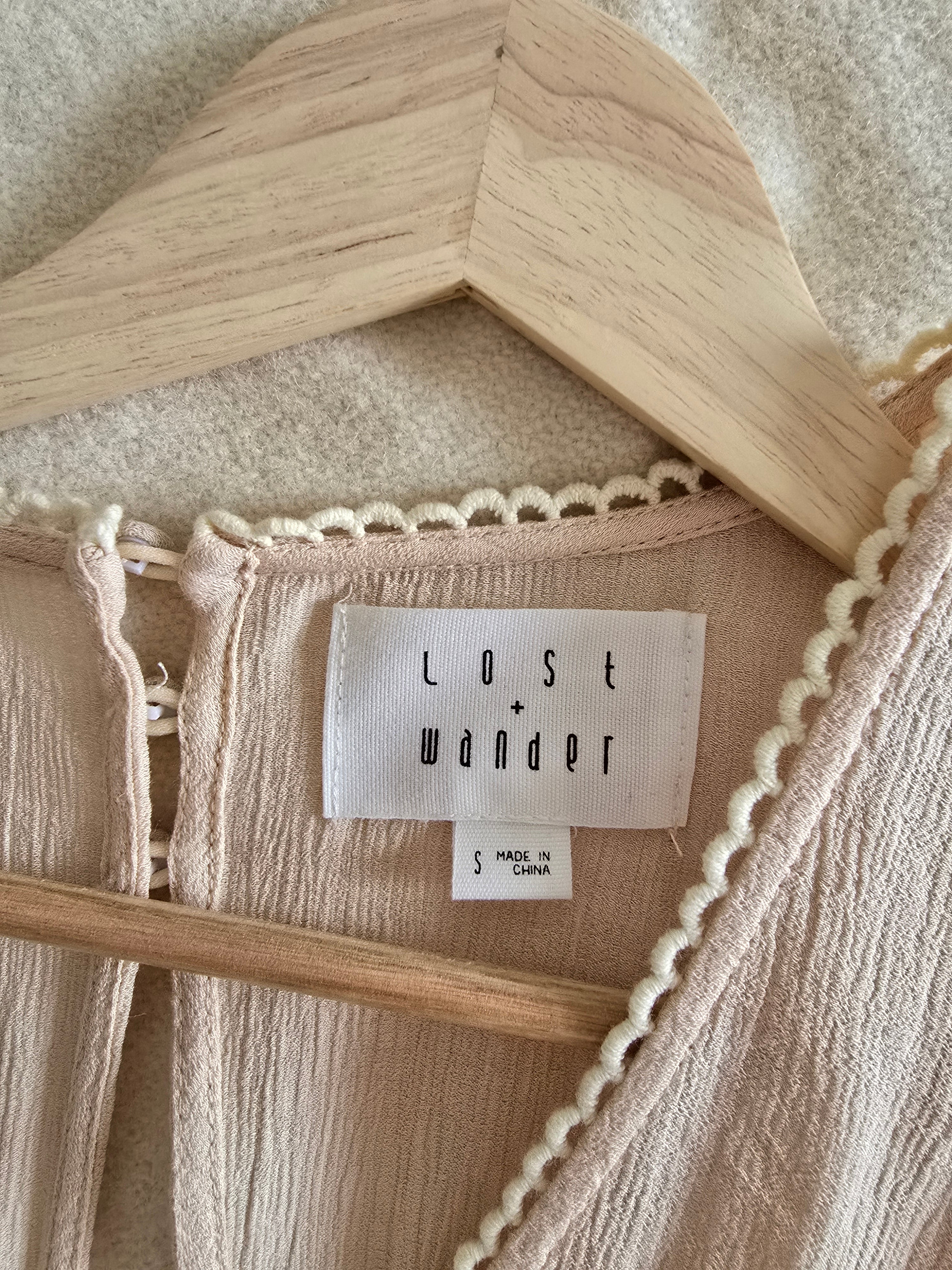 Wide Leg Eyelet Jumpsuit (S)