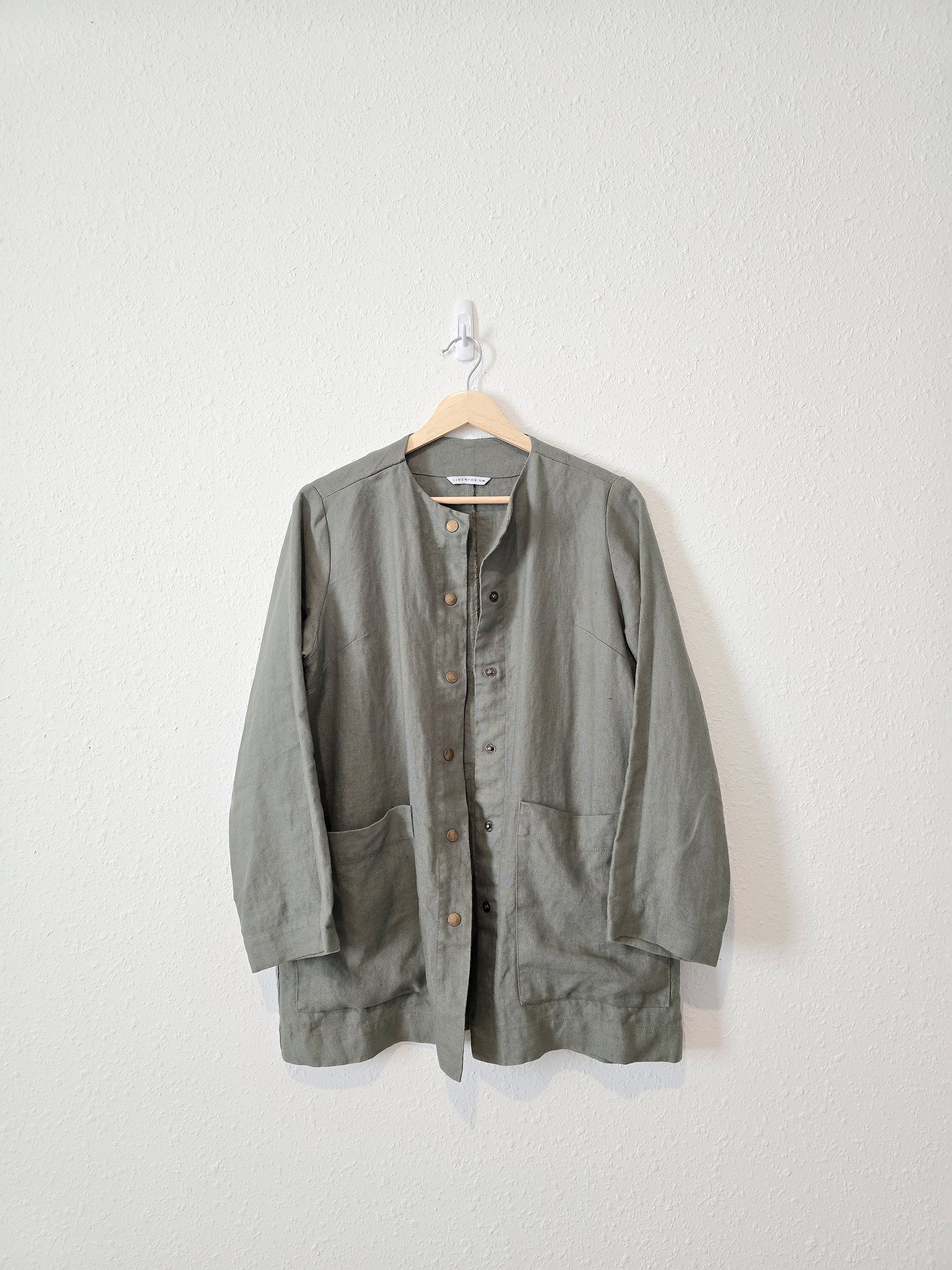 Linenfox Green Linen Jacket (S/M)