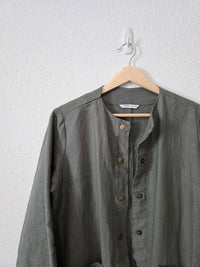 Linenfox Green Linen Jacket (S/M)