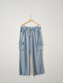 Wide Leg Cargo Jeans (16)