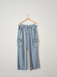 Wide Leg Cargo Jeans (16)