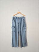 Wide Leg Cargo Jeans (16)