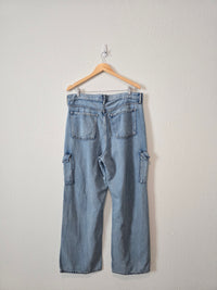 Wide Leg Cargo Jeans (16)