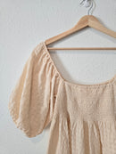 By Together Smocked Puff Sleeve Top (S)