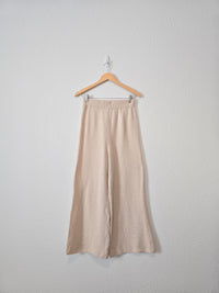 Wide Leg Knit Pants (M)