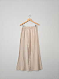 Wide Leg Knit Pants (M)