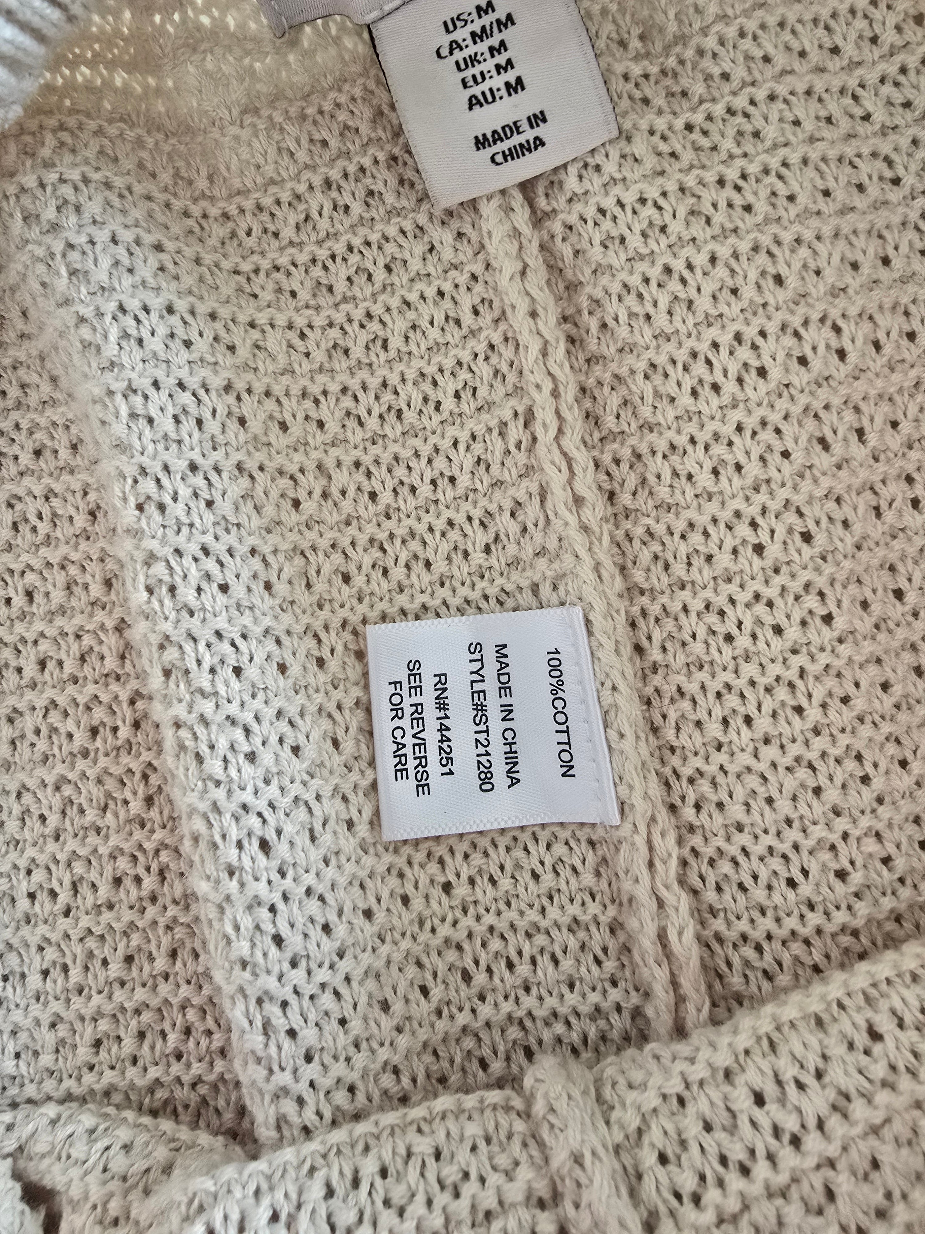 Wide Leg Knit Pants (M)