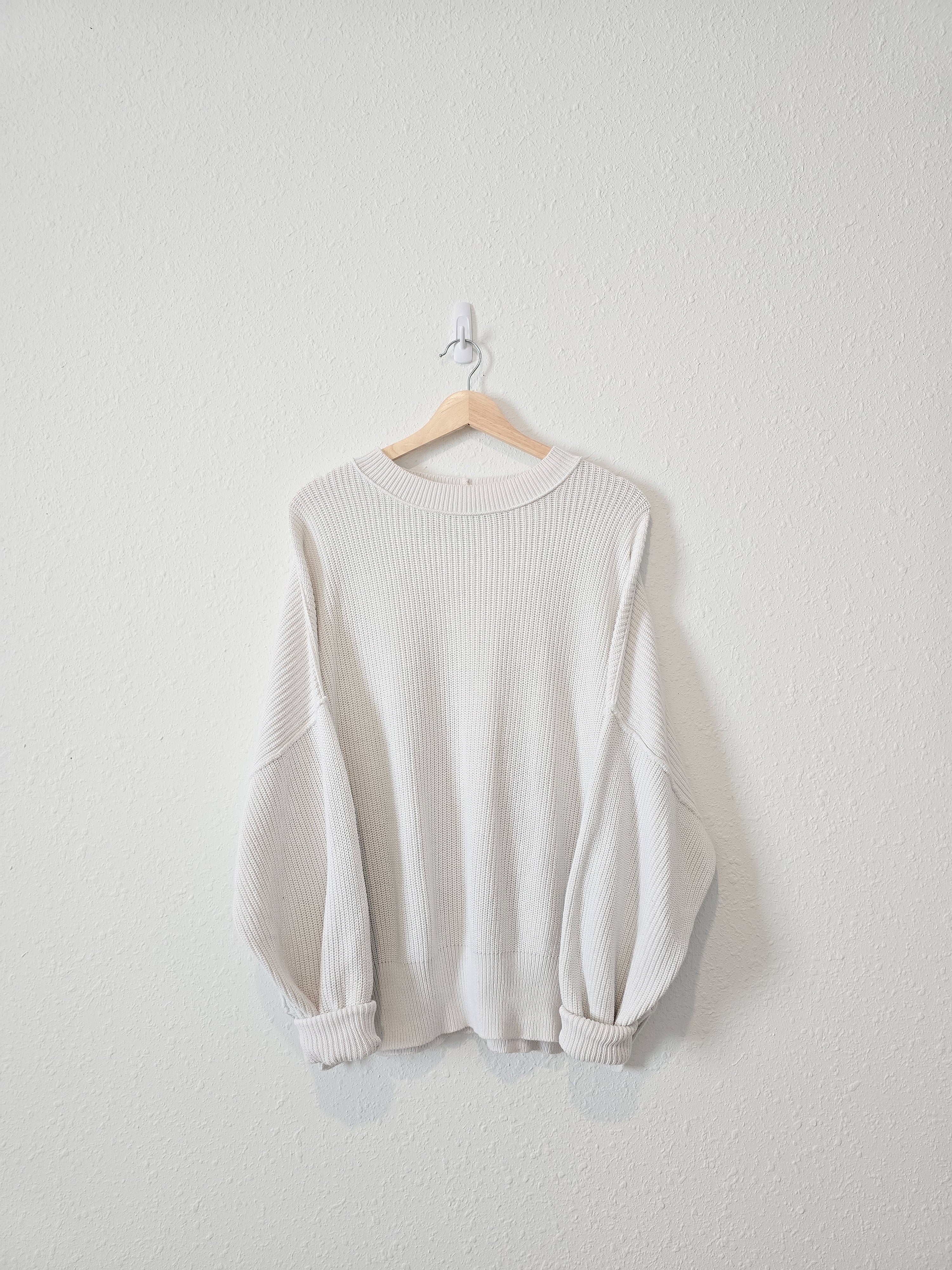 Aerie Oversized Ribbed Sweater (M)