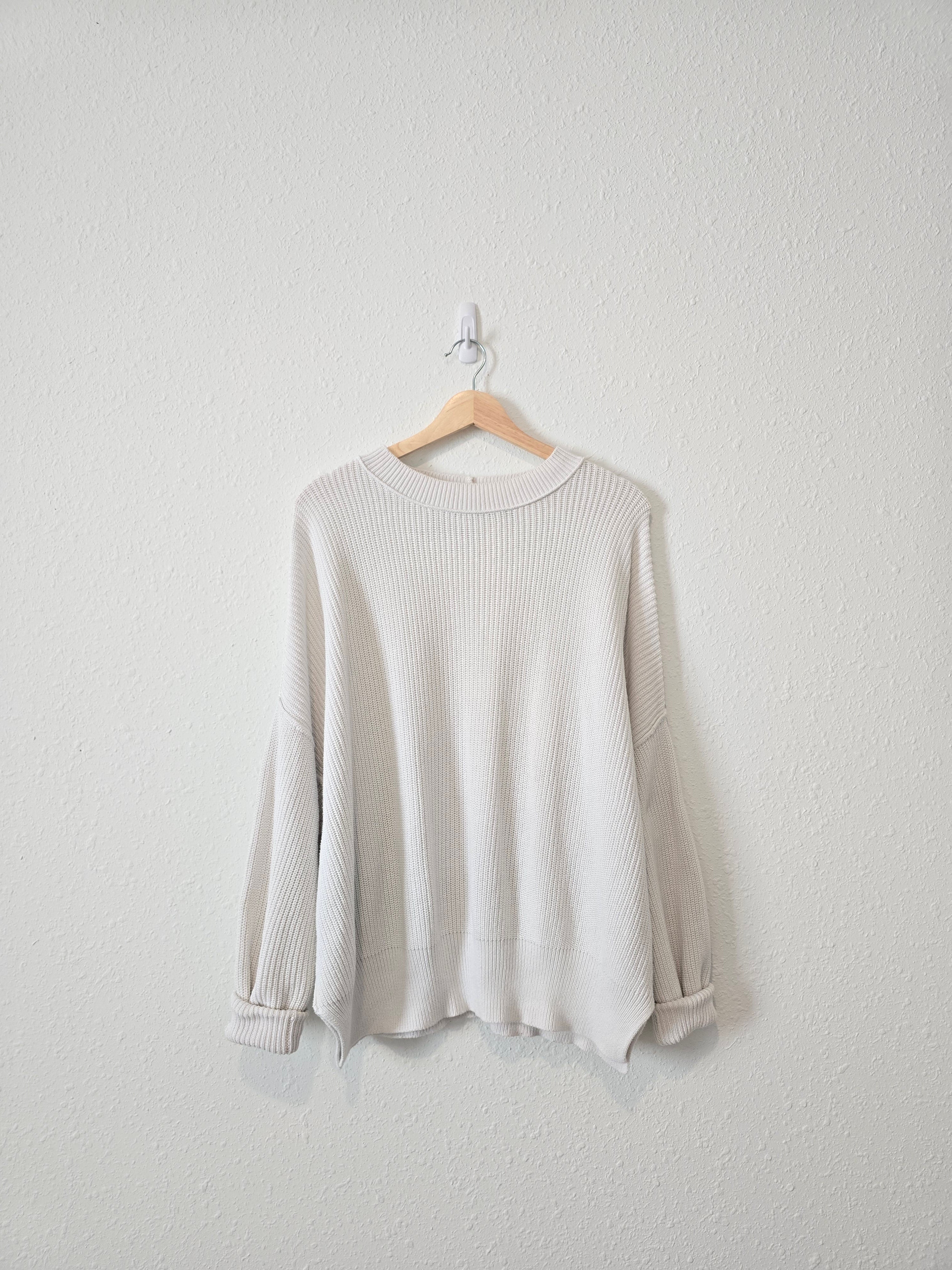 Aerie Oversized Ribbed Sweater (M)