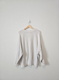 Aerie Oversized Ribbed Sweater (M)