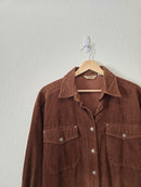 Vintage Brown Cord Button Up (M)