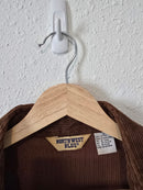 Vintage Brown Cord Button Up (M)