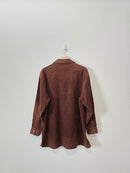 Vintage Brown Cord Button Up (M)