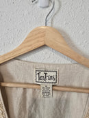 Vintage Floral Embroidered Vest (1X)