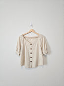 Roolee Cotton Linen Blend Top (S)