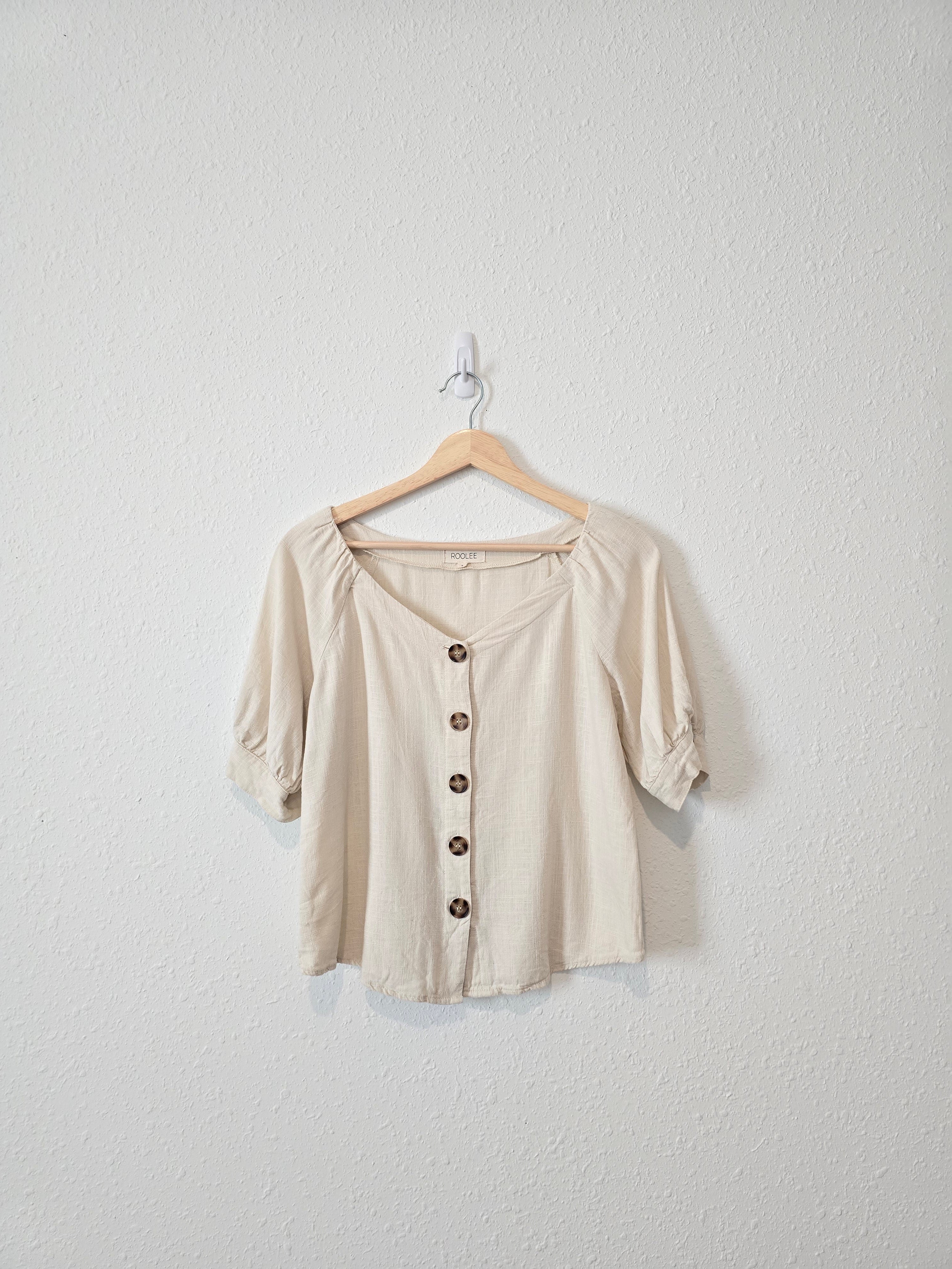 Roolee Cotton Linen Blend Top (S)