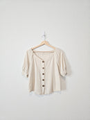 Roolee Cotton Linen Blend Top (S)